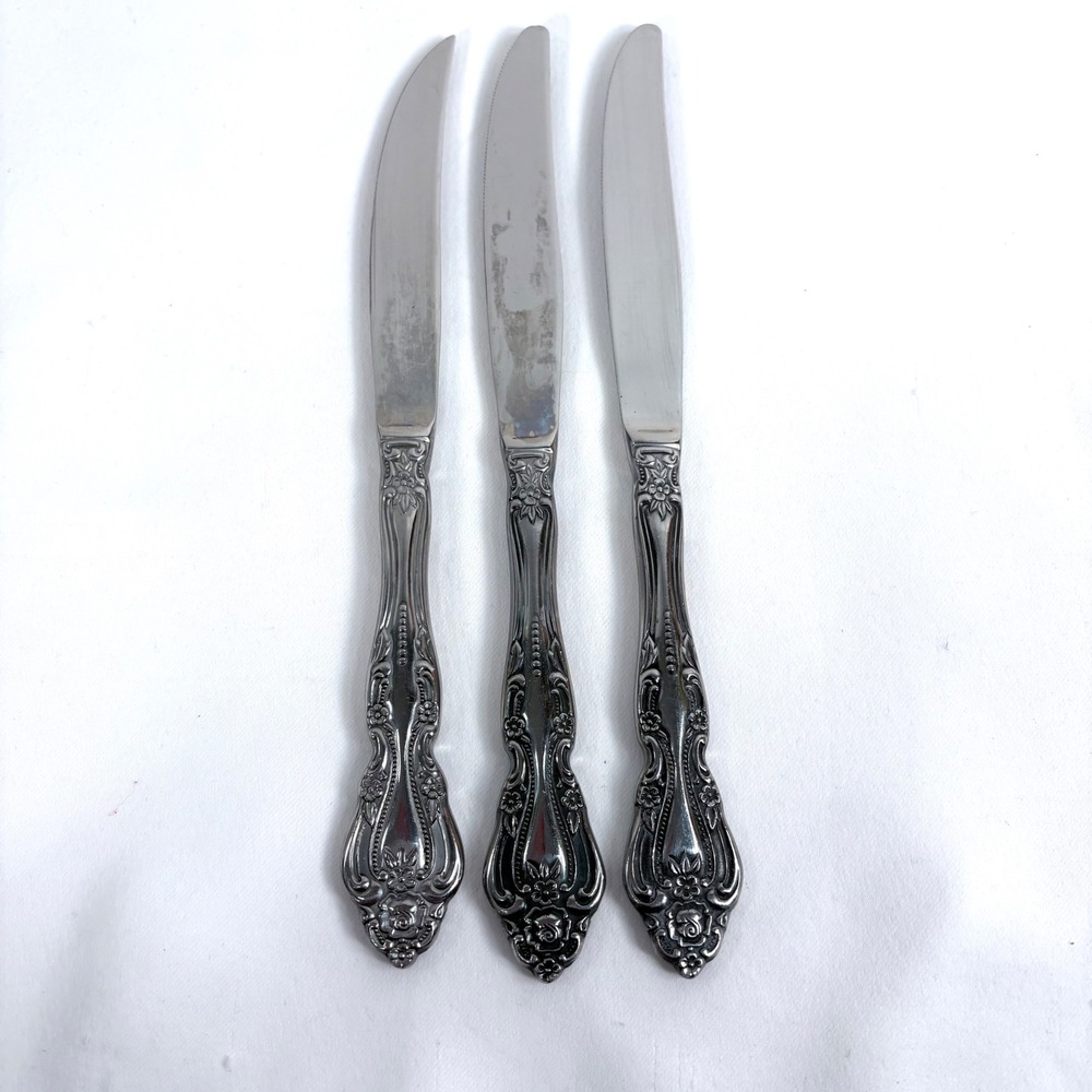 Imperial International 2‎ Dinner 1 Steak knife Silver Classic Baroque Stainless